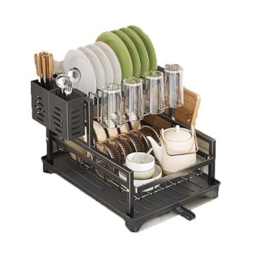 Imagem de Escorredor de Louças Rack Aço Carbono Organizador Preto