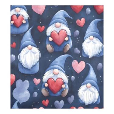 Imagem de Blueangle Love Gnomos, capa magnética para lava-louças, decoração frontal da capa da máquina de lavar louça, adesivos de eletrodomésticos, adesivos de eletrodomésticos, 58 cm C x 66 cm adesivo