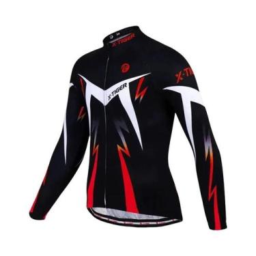 Imagem de Camisa De Ciclismo Masculina De Manga Longa MTB Roupas Esportivas X-Ti