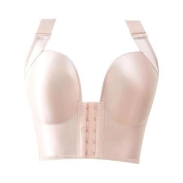 Imagem de Sutiã plus Size Com Fecho Frontal, Push Up, Sem Arame, Copas Profundas