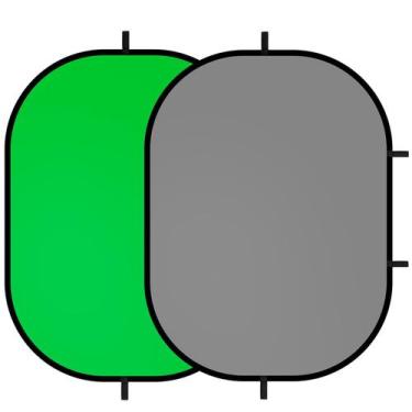 Imagem de Fondo Selens 100x150 cm Doble Cara Pantalla Verde y Gris