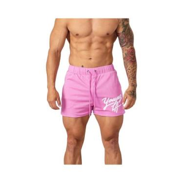 Imagem de Bermuda Masculina Estilo Americano Para Academia, Esportes, Corrida Ao