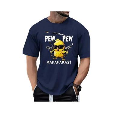 Imagem de Camiseta De Algodão Masculina plus Size Para O Verão Com Estampa De Pá