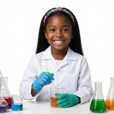 Imagem de Jaleco Infantil para Experimentos Científicos Manga Longa Tamanho 16 -