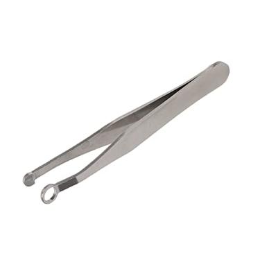 Imagem de Yinhing Pinça para Aparar Pelos do Nariz, Aparador de Pelos do Nariz Seguro Com Ponta Redonda de Aço Inoxidável para Homens e Mulheres, Com Design de Chaveiro para Fácil Transporte