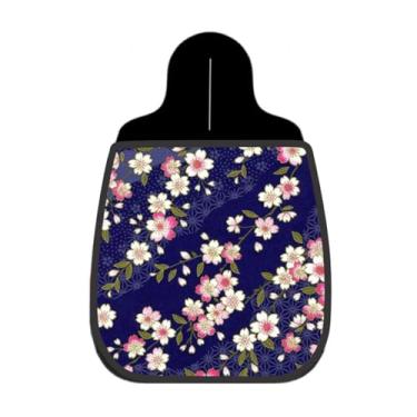 Imagem de Lixeira De Carro Organizador Lixinhocar Cerejeiras Fundo Marinho