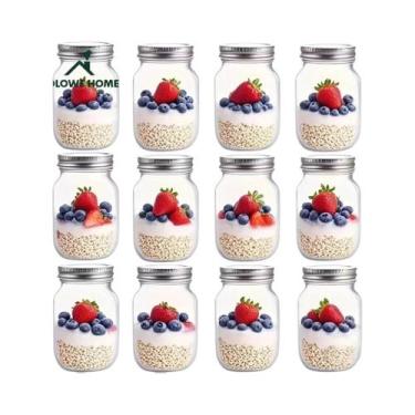 Imagem de Pote De Vidro Mason De 500ml (16oz) - 6 Ou 12 Peças - Recipientes De A