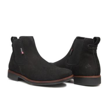 Imagem de Bota Botina Chelsea Amarok Aroeira Masculina Em Couro Preto, 41