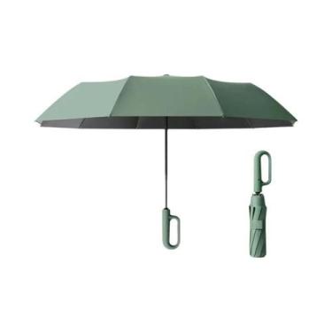 Imagem de Guarda-chuva Dobrável Masculino À Prova De Vento Com Proteção UV, Fech