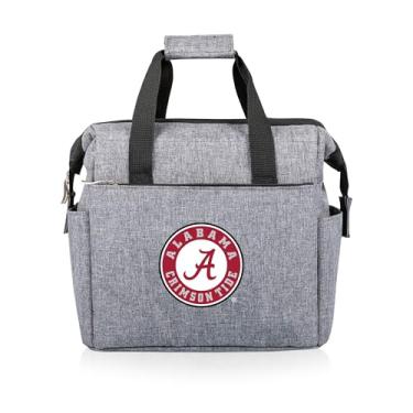 Imagem de Picnic TIME NCAA Alabama Crimson Tide On The Go Lancheira, Lancheira térmica macia, lancheira isolada, (cinza mesclado)