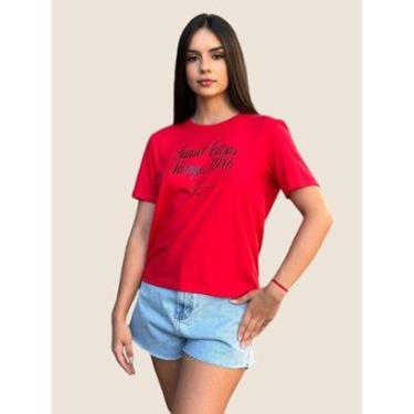 Imagem de Camiseta Feminina Estampada Sunset Citrus Mirage Colcci Cor:;Tamanho:PP-Feminino