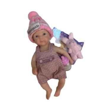 Imagem de Bonecas Reborn De Silicone À Prova d'Água De 6 Polegadas, Mini Bonecas