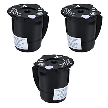Imagem de Filtro de café reutilizável K300 Compatível com Keurig My K Cup 2.0 1.0 K250 K350 K375 K400 K450 K475 Atualização Filtro de café moído recarregável (pacote com 3)