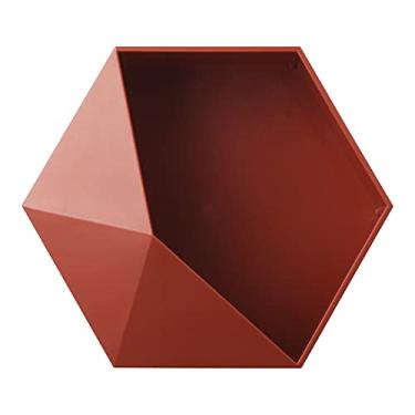 Imagem de Prateleiras de Parede Hexagonais Flutuantes Honeycomb Armazenamento para Quarto Sala Estar Escritório Exibição Plantas O