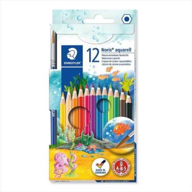 Imagem de Lápis de cor Staedtler noris aquarell com 12 cores