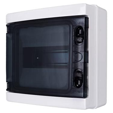 Imagem de Leapiture 215 x 210 x 100mm Caixa de proteção de distribuição 8 vias trilho DIN IP65 à prova d'água tampa transparente caixa de junção caixa de projeto elétrico