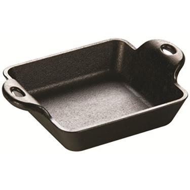 Imagem de Lodge Mini Servidor de Ferro Fundido Temperado e Temperado com Calor, Quadrado, 295 ml