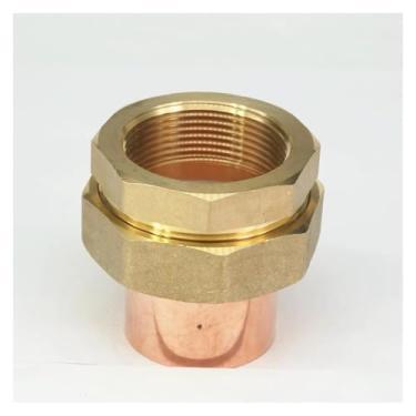 Imagem de Adaptador de tubo de alimentação de extremidade de soquete de cobre de 42 mm fêmea de latão de 42 mm para ar condicionado WWECCQIJ