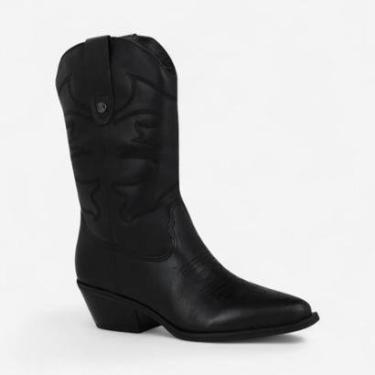 Imagem de Bota Bottero Western Couro Feminina Preto-Feminino