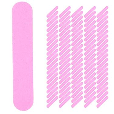 Imagem de SIWOTED 100 peças lixa de unha descartável dupla face lixa de polimento de unha lixa de manicure artística (Rosa)