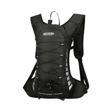 Imagem de Mochila De Hidratação Impermeável 1L Com Bolsa De Água, Faixas Refleti