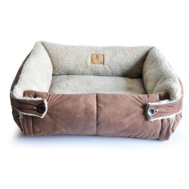 Imagem de Cama Alasca para Cachorro e Gato Pet - Bichinho Chic, Marrom, P