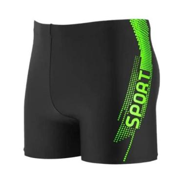Imagem de Shorts De Praia Masculinos De Secagem Rápida Com Estampa Esportiva E C