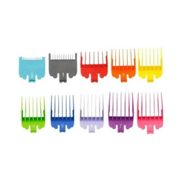 Imagem de Pente Limitador Para Máquina De Cortar Cabelo Masculina, 10 Peças, Plá