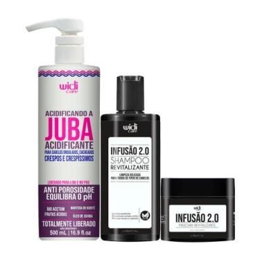 Imagem de Kit Widi Care Acidificante Juba + Shampoo e Máscara Infusão