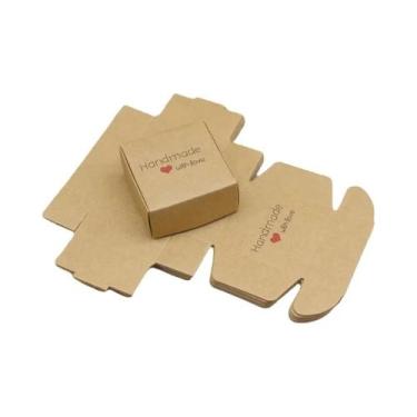 Imagem de Caixas De Presente De Papel Kraft Para Lembrancinhas De Natal, Embalag