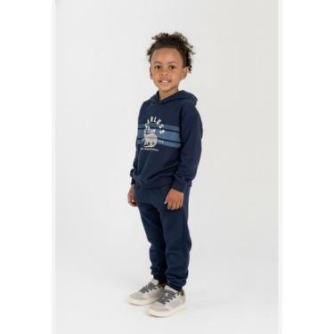 Imagem de Conjunto Blusão e Calça Infantil Guloseima, Azul, 1
