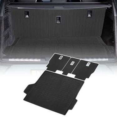 Imagem de YEBOOCA Forro de carga compatível com Range Rover 2023-2025 tapete de porta-malas protetor de capa de assento traseiro (tapetes de encosto + tapete de porta-mala)