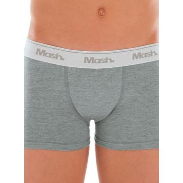 Imagem de Cueca Boxer Infantil Mash 190.03 Algodão T. P/GG, G, Cz05, Cinza