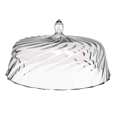 Imagem de Cúpula de Plástico 30cm Transparente para Bolos Tortas Doces Pratos Gl