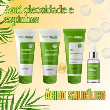 Imagem de Kit Antiacne Ácido Salicílico Dermachem  Controle da Oleosidade, Cravo