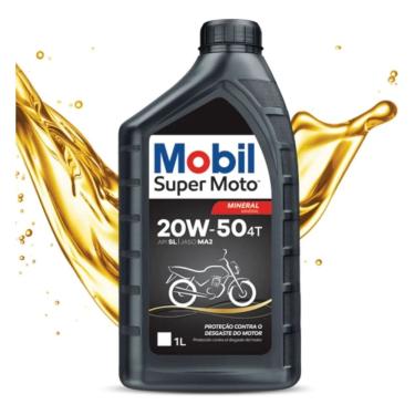 Imagem de Óleo Mobil 20W50 Para Moto 4 Tempos Mineral