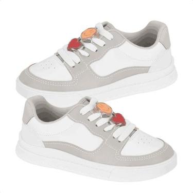 Imagem de Tênis Menina Infantil Molekinha Moderno Confortável Brincar Moda Pin C