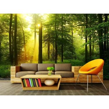 Imagem de Papel de Parede Autocolante Floresta PVC Lisa 1x1m 1000g