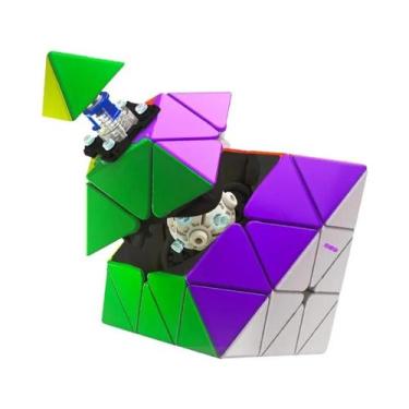 Imagem de Cubo Antiestresse Octaédrico Não Magnético Galaxy Cluster Com Ajuste D