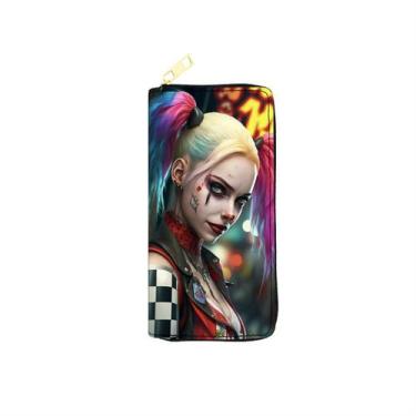Imagem de Carteira Harleys Quinns Anime Characters Slim Bifold Wallet - Yiweisai