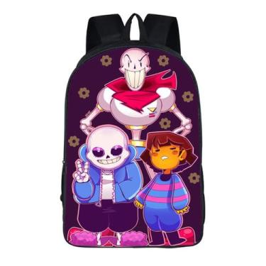 Imagem de Mochila Undertales Papyrus para crianças e estudantes escolares - yiwe