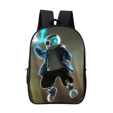 Imagem de Mochila Undertales Sans Cartoon Kids School 30x16x40cm - Yiweisai