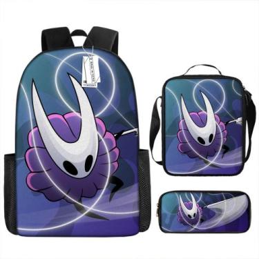Imagem de Conjunto de mochila Hollows Knights Anime School de 3 peças para crian