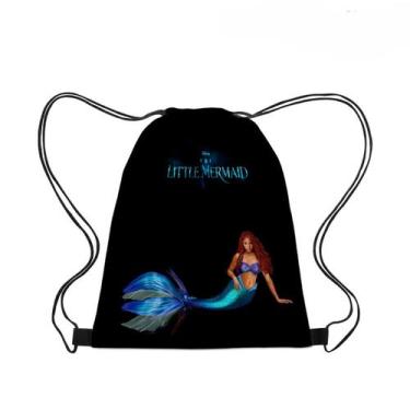 Imagem de Mochila com cordão Anime Mermaids, impressão 3D para crianças - Yiweis