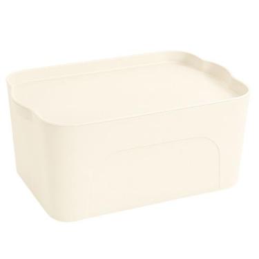 Imagem de Caixa Organizadora Pequena E Alta 6L Off White Unidade - Giotto