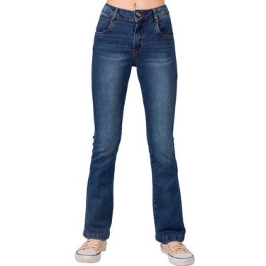 Imagem de Calça Jeans Flare de Menina Boca Sino Infantil Juvenil - Ewg Moda Infa