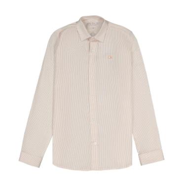 Imagem de Camisa Social Infantil Menino Longa Listrada Salmão Ogochi-Masculino