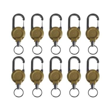 Imagem de Chaveiro Retrátil Antiperda Para Montanhismo 1-20 Peças, Fivela De Met