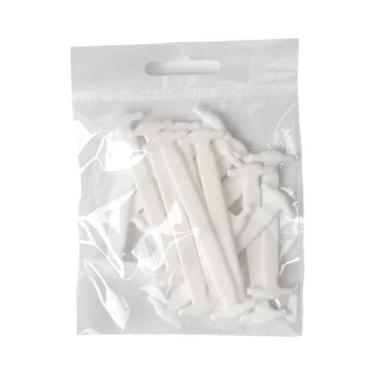 Imagem de Cadarços De Silicone Unissex 16 Peças: Elásticos Rápidos Sem Amarrar P