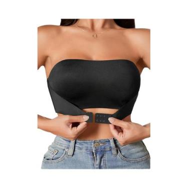 Imagem de Sutiã Feminino Sem Alças, Sem Costura, Com Botão Frontal, Confortável,